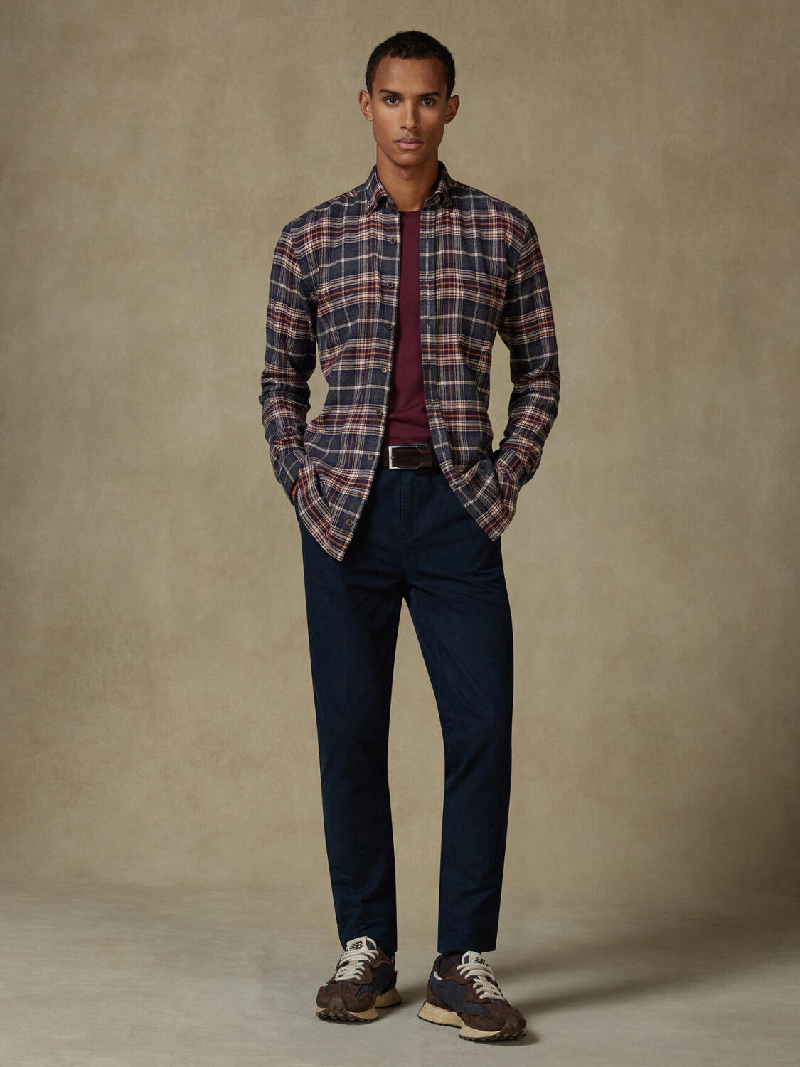 Chemise Cadell en flanelle - Col boutonné