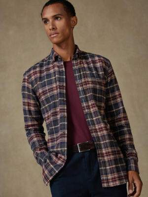 Chemise Cadell en flanelle - Col boutonné