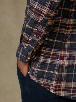 Chemise Cadell en flanelle - Col boutonné