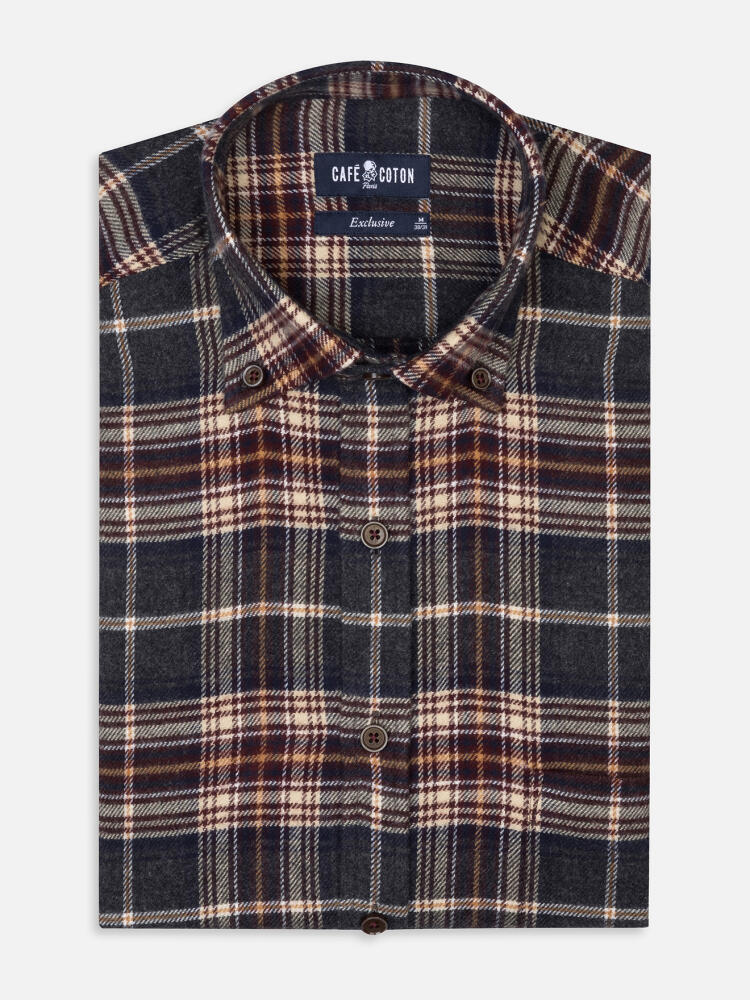 Chemise Cadell en flanelle - Col boutonné