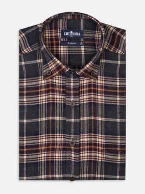 Chemise Cadell en flanelle - Col boutonné