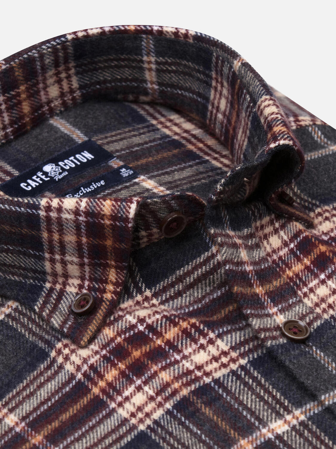 Chemise Cadell en flanelle - Col boutonné