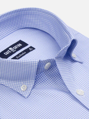 Calder Lichtblauw Twill Overhemd - Button-down kraag