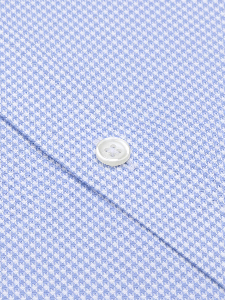 Calder Lichtblauw Twill Overhemd - Button-down kraag