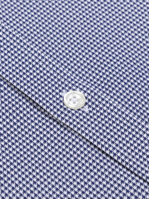 Calder Donkerblauw Twill Overhemd - Button-down kraag