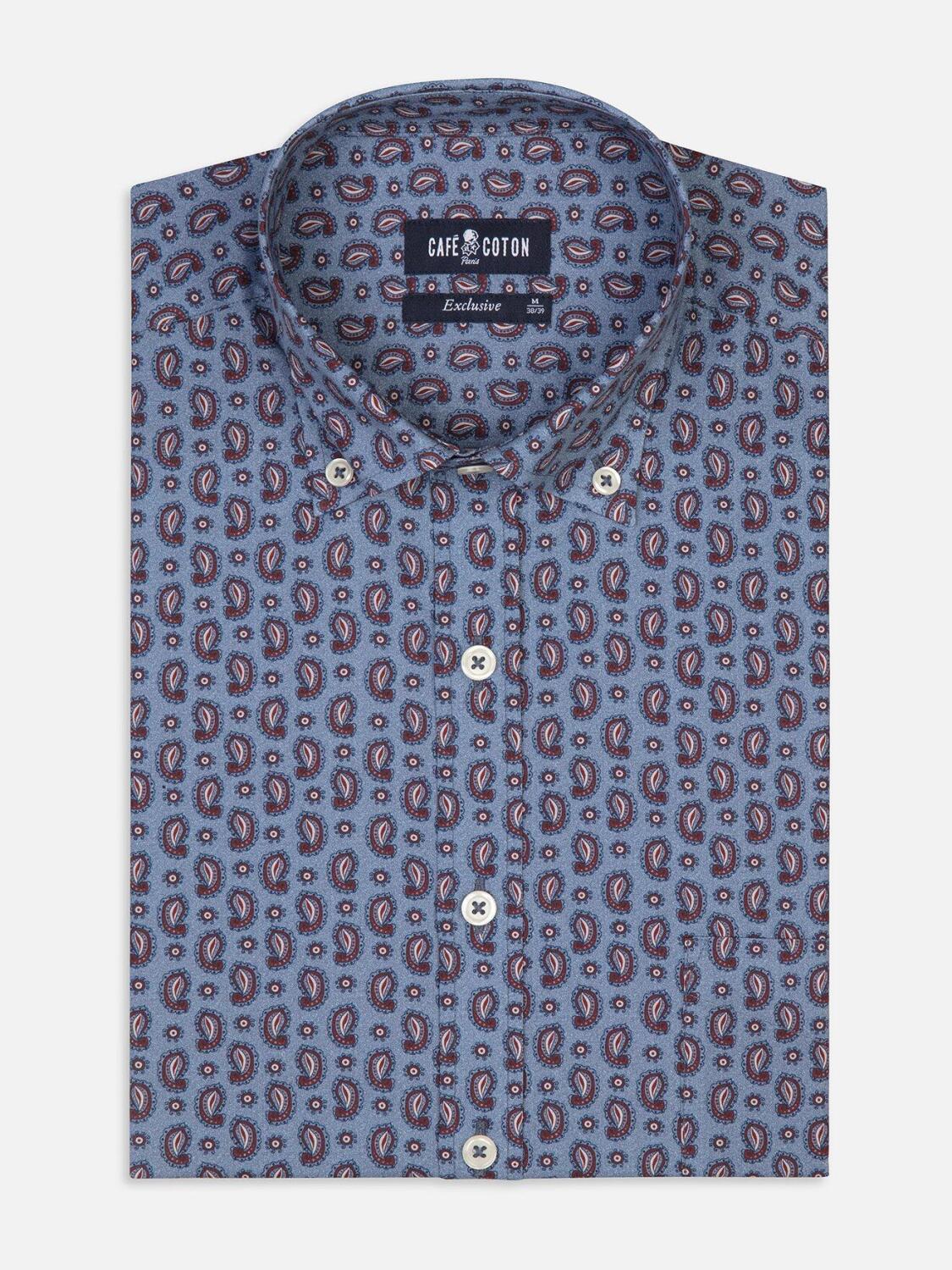 Chemise Chase à motifs cachemire - Col Boutonné