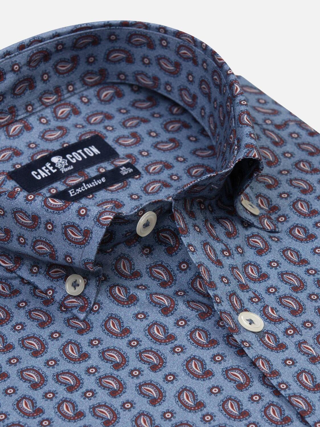 Chemise Chase à motifs cachemire - Col Boutonné