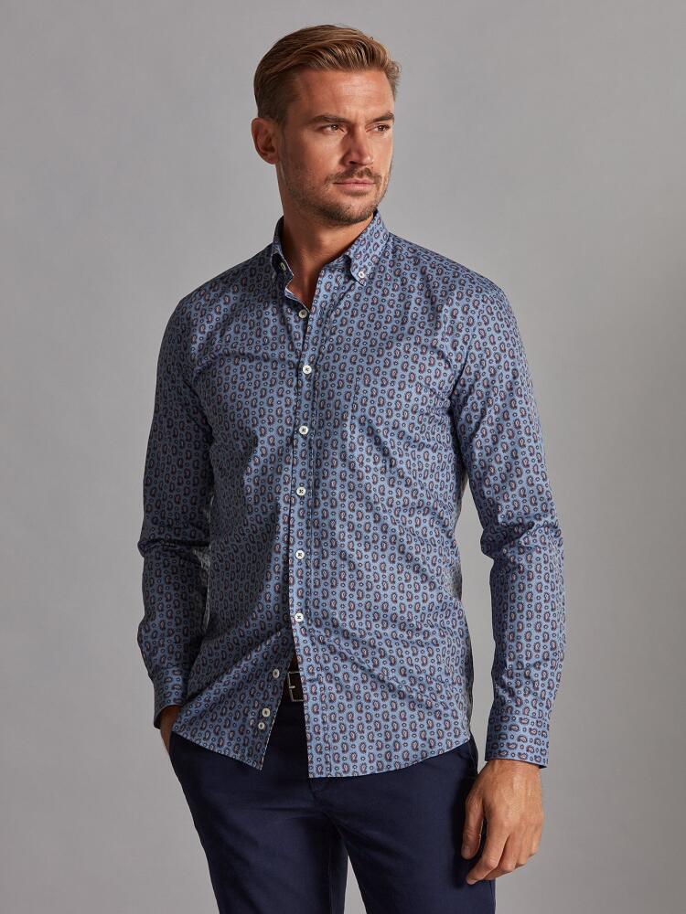 Chemise Chase à motifs cachemire - Col Boutonné