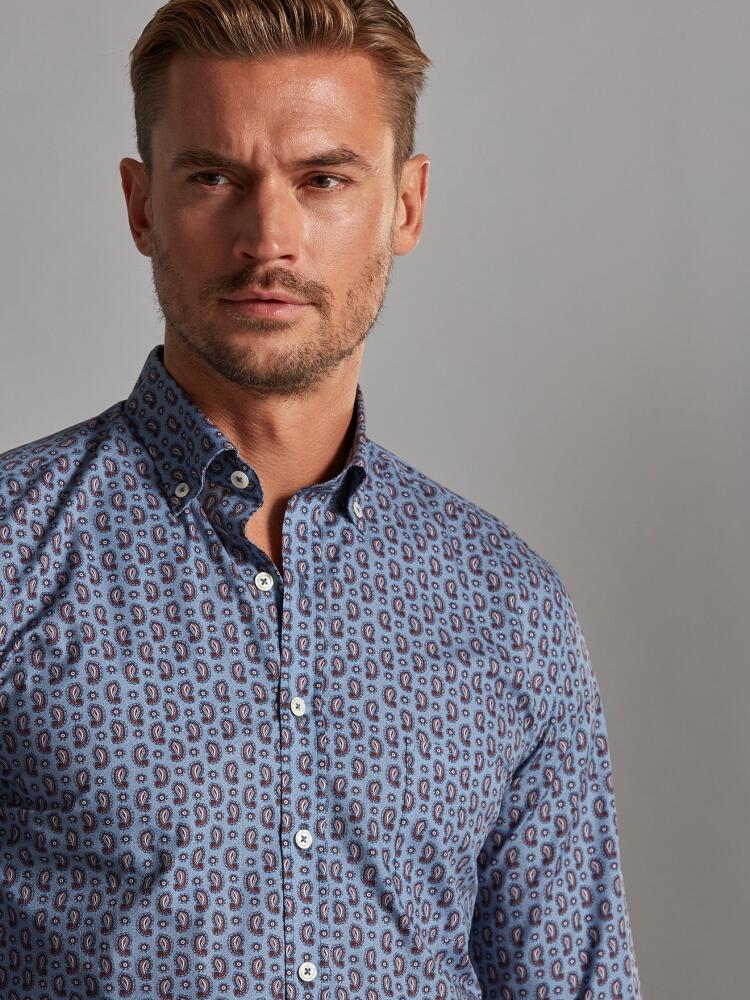 Chemise Chase à motifs cachemire - Col Boutonné