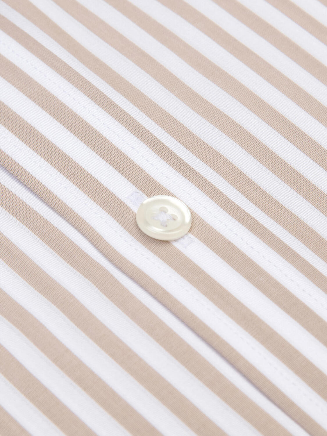 Camicia Chris a righe sabbia - Colletto button-down