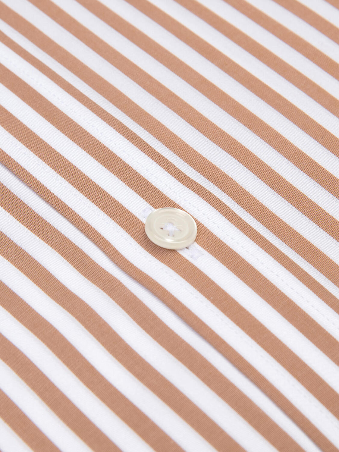 Overhemd Chris met strepen havana - Button-down kraag