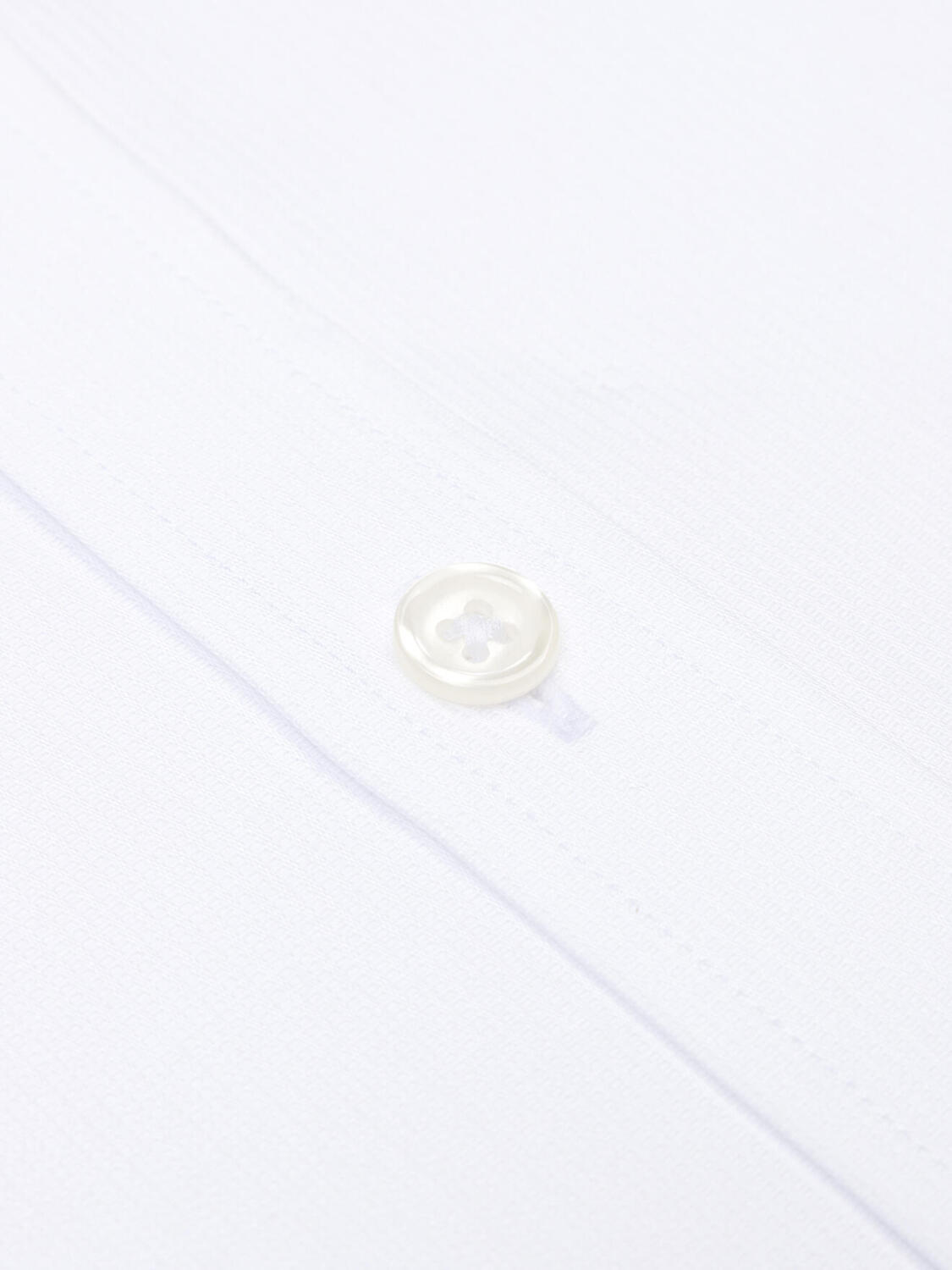 White Piqué overhemd - Button down Kraag