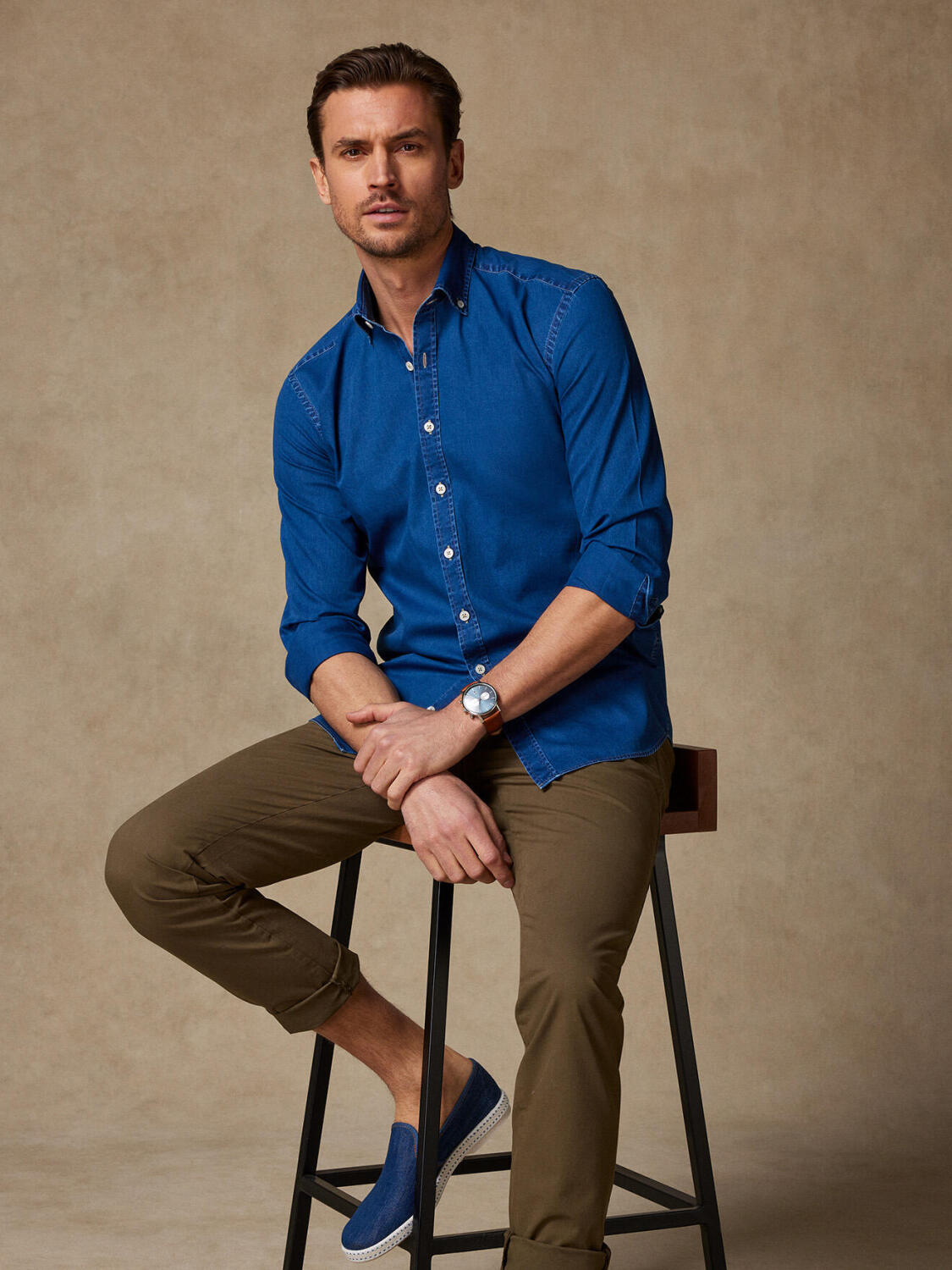 Chemise Clare en denim - Col Boutonné