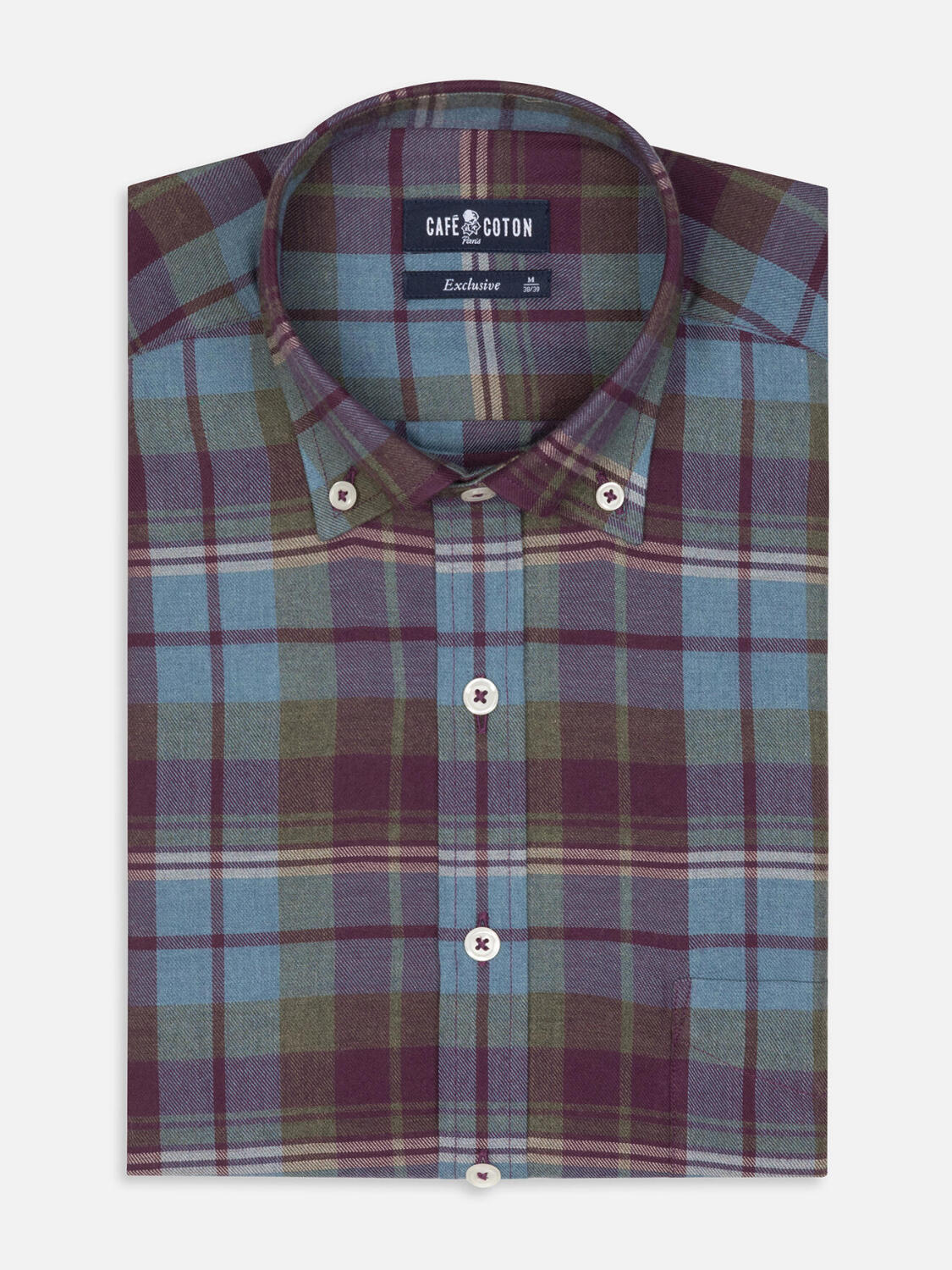 Clayton ruit overhemd - Button-down kraag