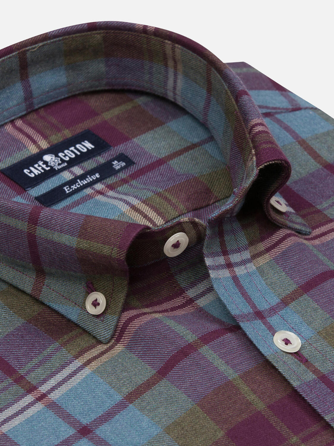 Clayton ruit overhemd - Button-down kraag