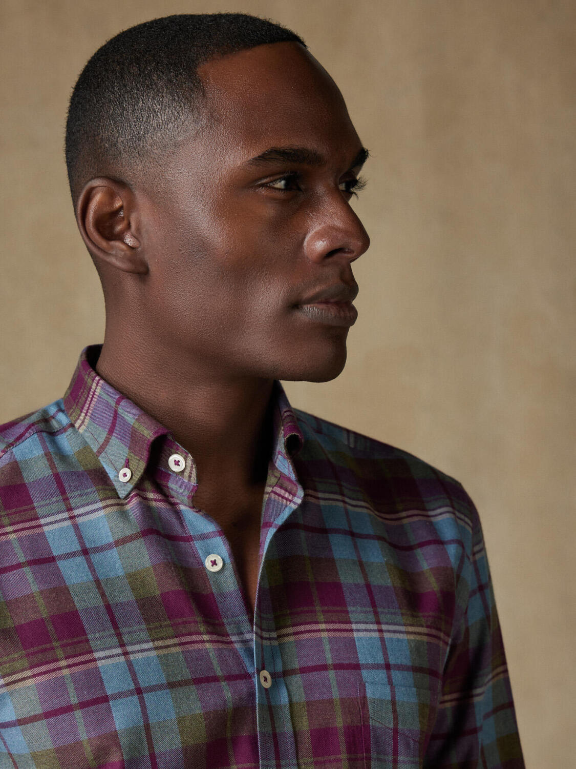 Clayton ruit overhemd - Button-down kraag