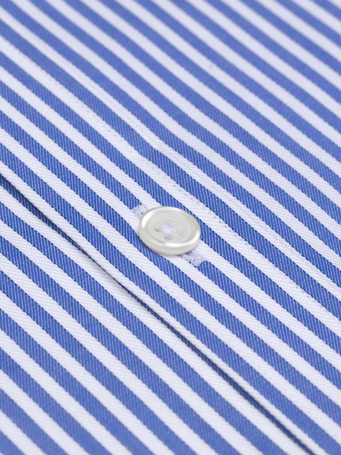 Clive blauw gestreept overhemd - Button down kraag