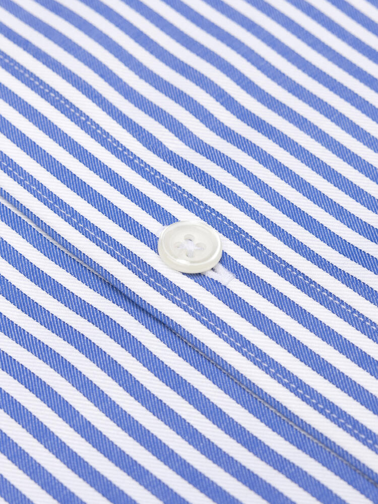 Colin blauw gestreept overhemd - Button-down kraag