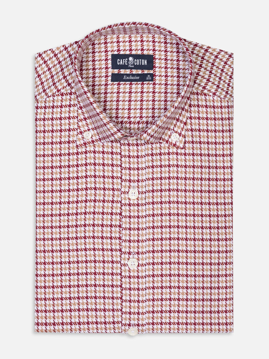 Conory geruit overhemd - Button down Kraag