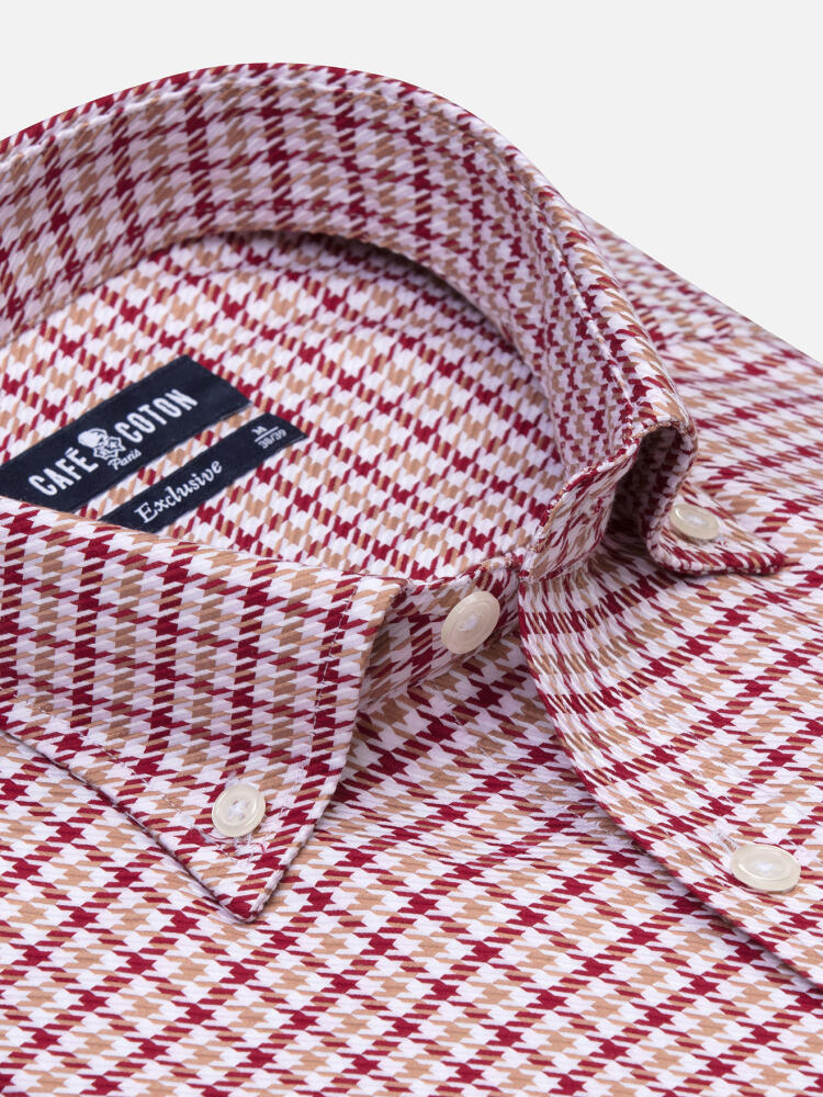 Conory geruit overhemd - Button down Kraag