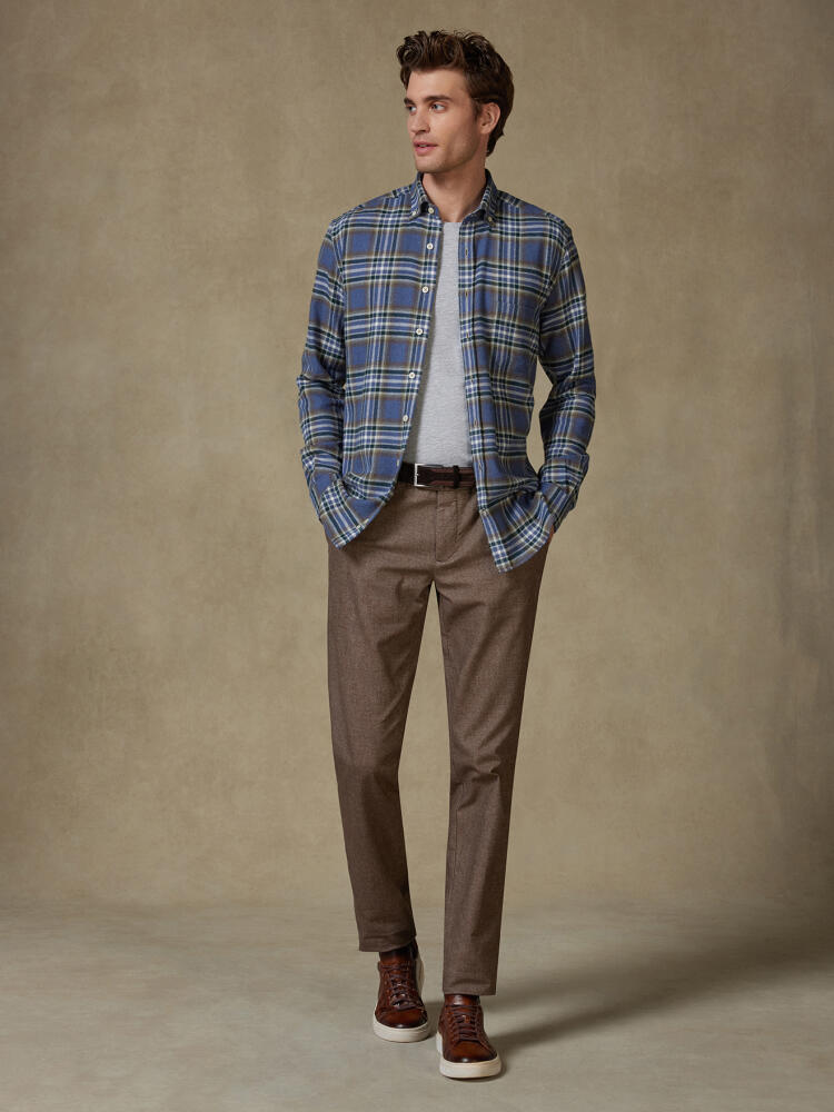 Camicia Coren in flanella - Cuello button-down