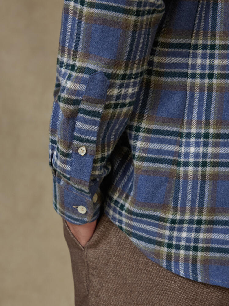 Camicia Coren in flanella - Cuello button-down
