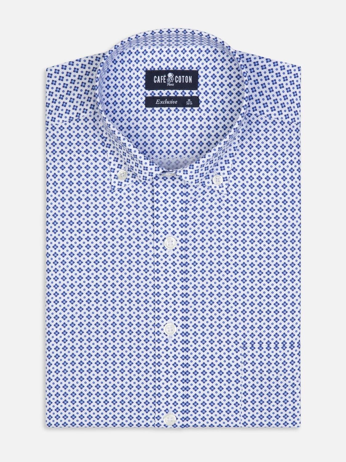 Cyrus Hemd mit geometrischem Print - Button-Down-Kragen