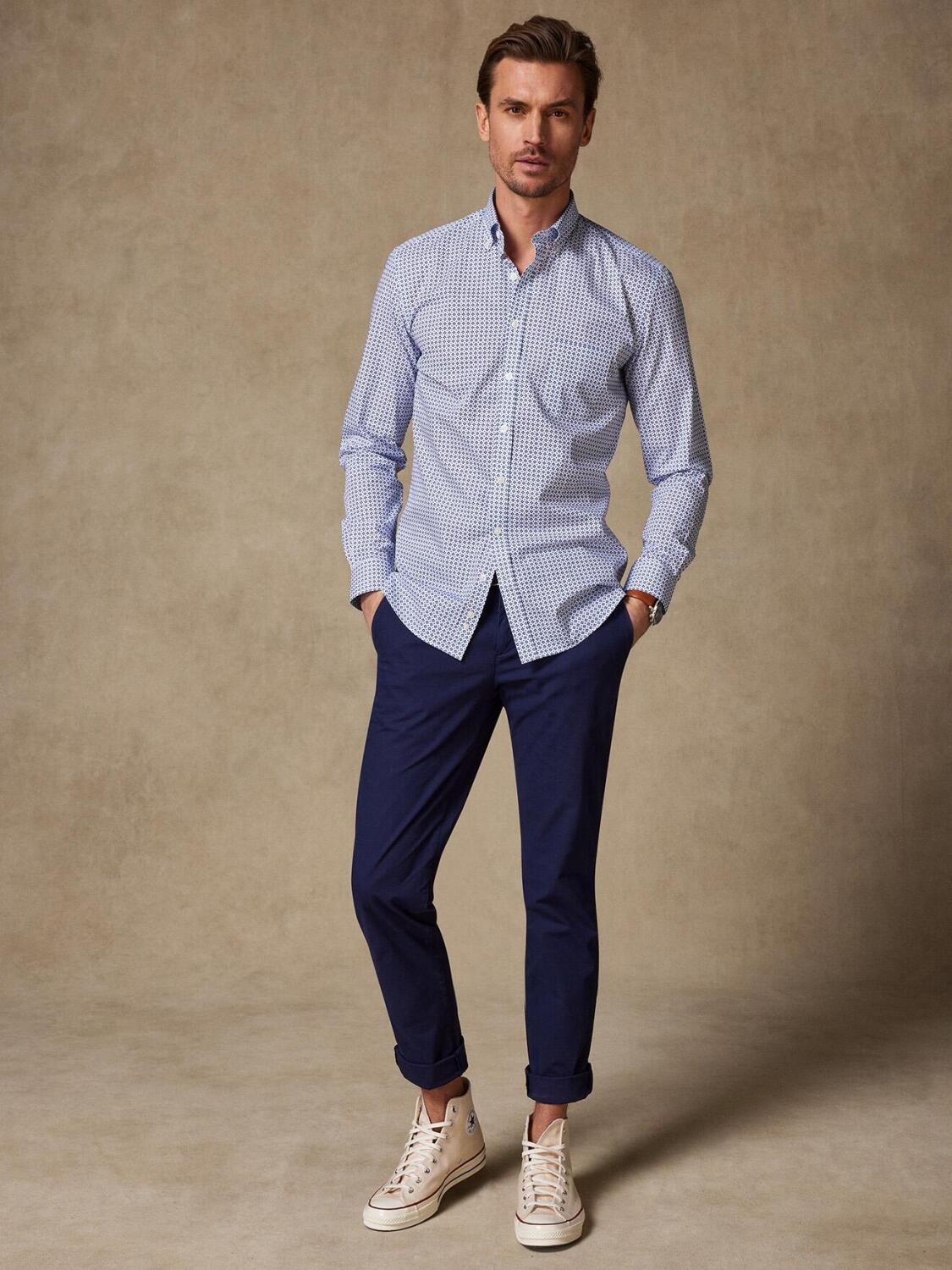 Cyrus Hemd mit geometrischem Print - Button-Down-Kragen