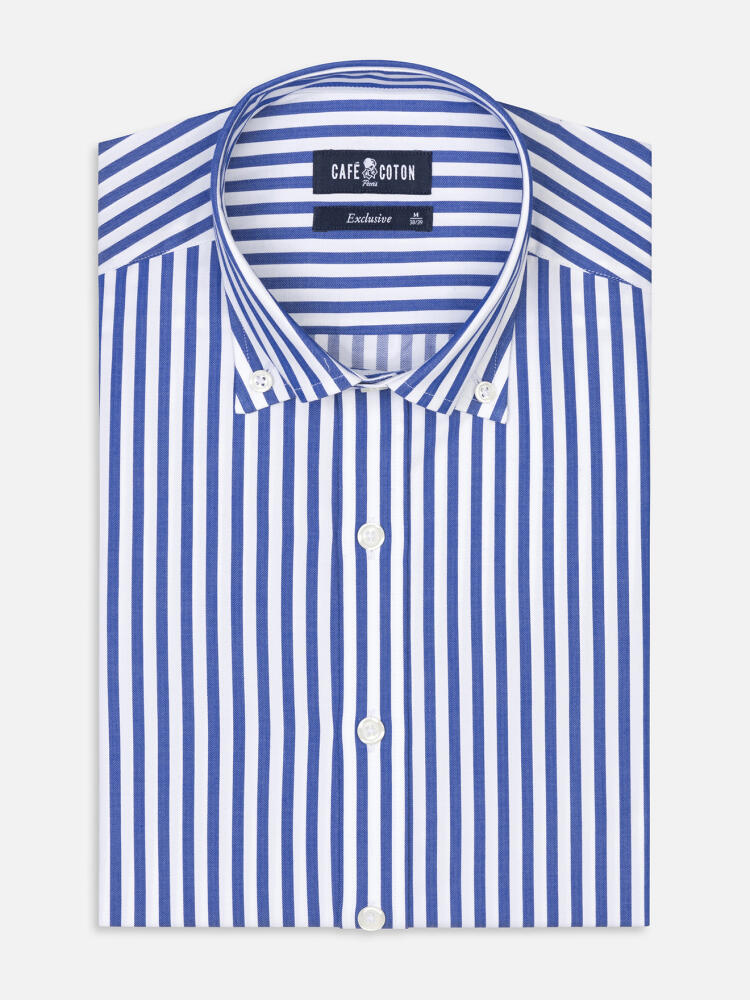 Camisa Dale a rayas azul marino - Con botones