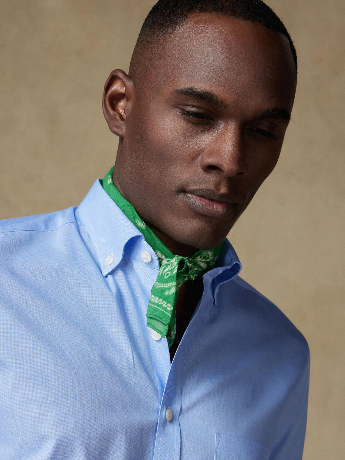 Daria hemelsblauw poplin overhemd - Button-down kraag