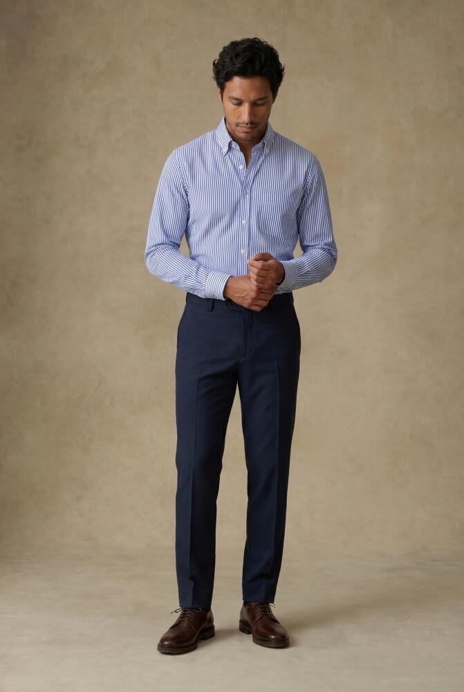 Camicia Davin a righe blu - Collo button-down