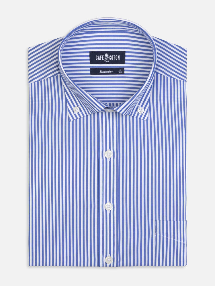 Camicia Davin a righe blu - Collo button-down