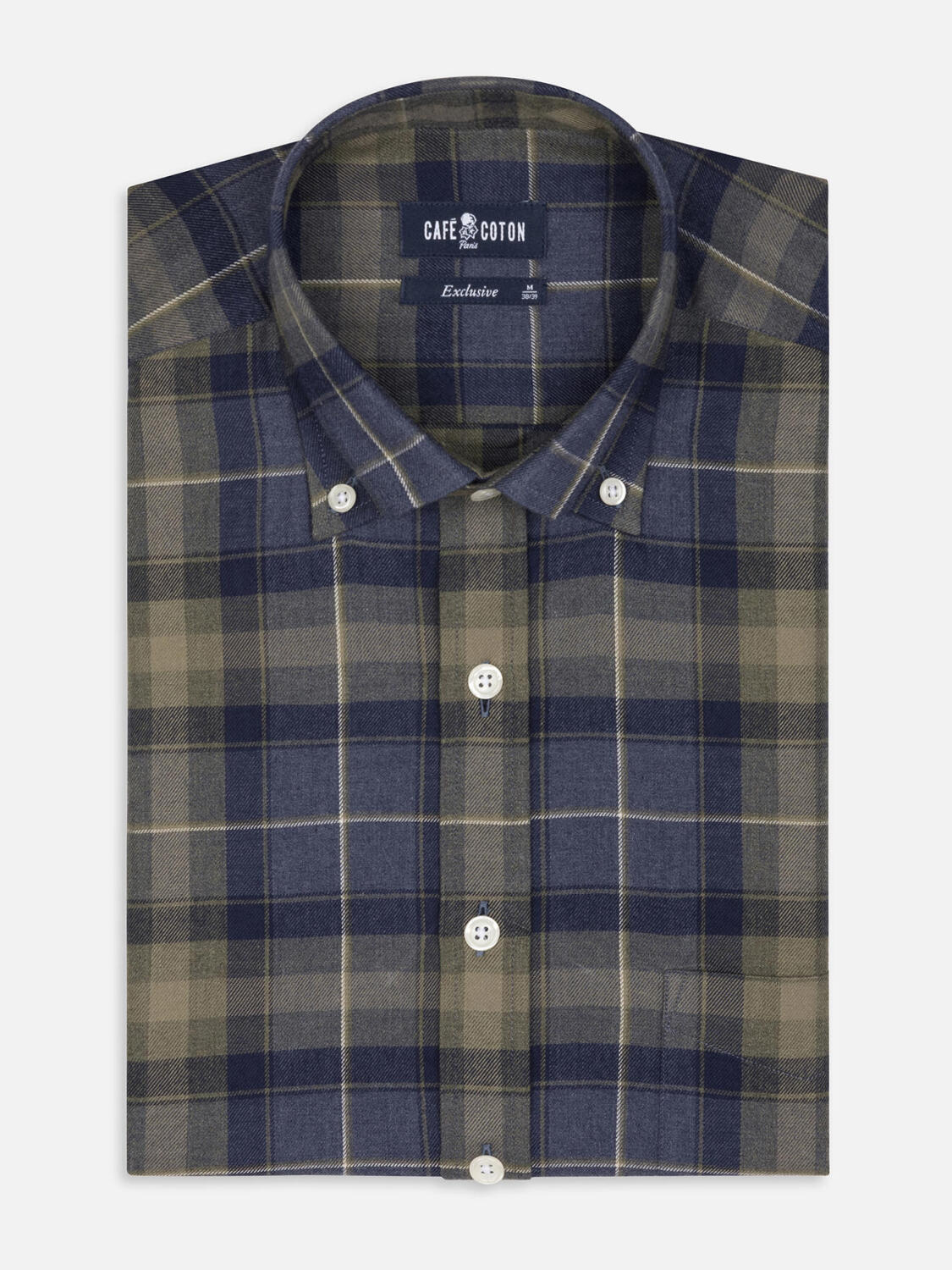 Camisa Don Tartan  - Cuello Abotonado