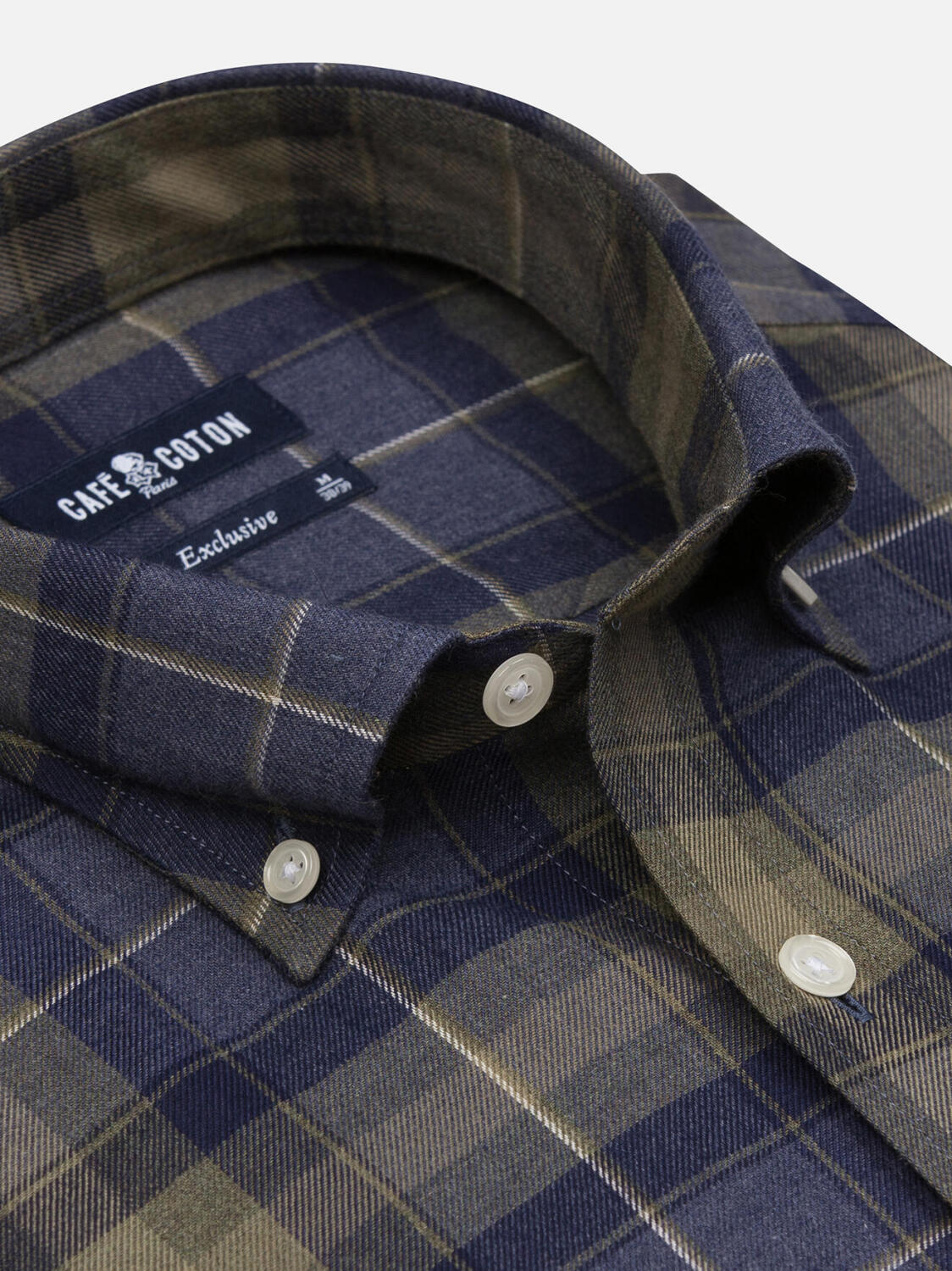 Camisa Don Tartan  - Cuello Abotonado