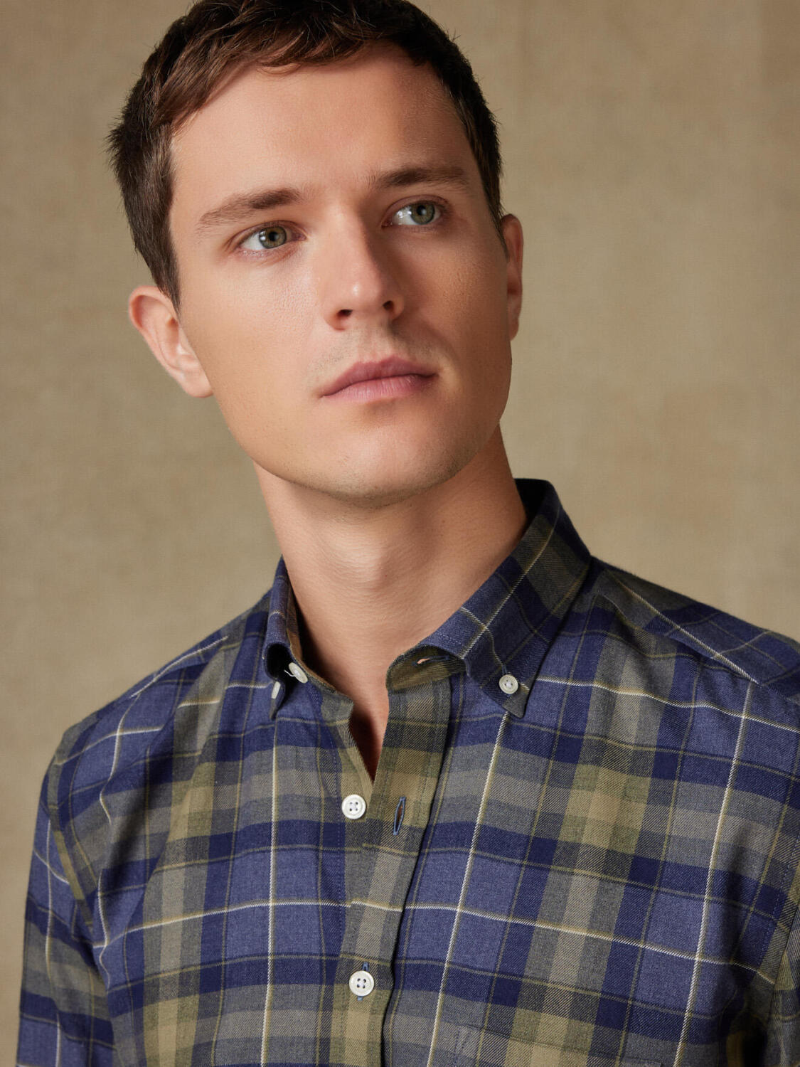 Camisa Don Tartan  - Cuello Abotonado