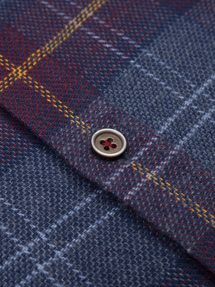 Chemise Ernie à motif tartan - Col Boutonné