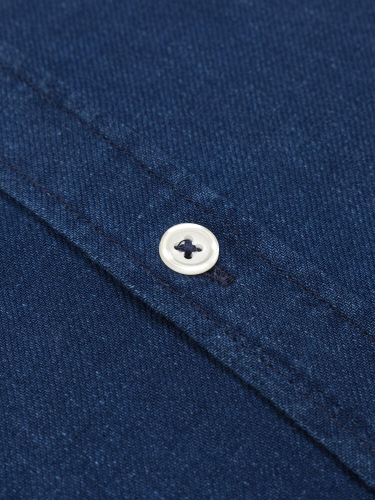 Chemise Erwin indigo - Col Boutonné