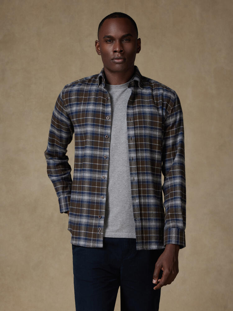 Ewan Tartan Shirt - Buttoned down collar