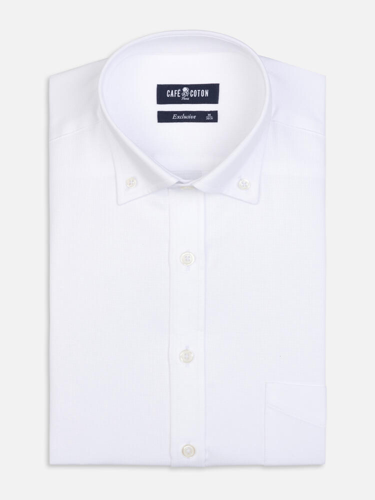 Fergus Twill-Hemd Wei&szlig; &ndash; Button-down-Kragen