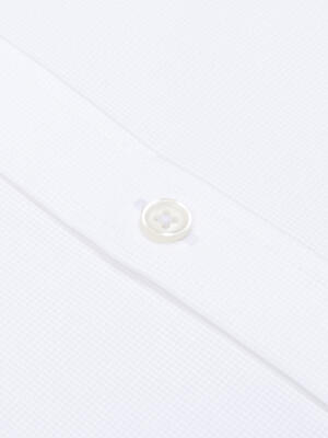 Fergus Wit Twill Overhemd - Button-down kraag