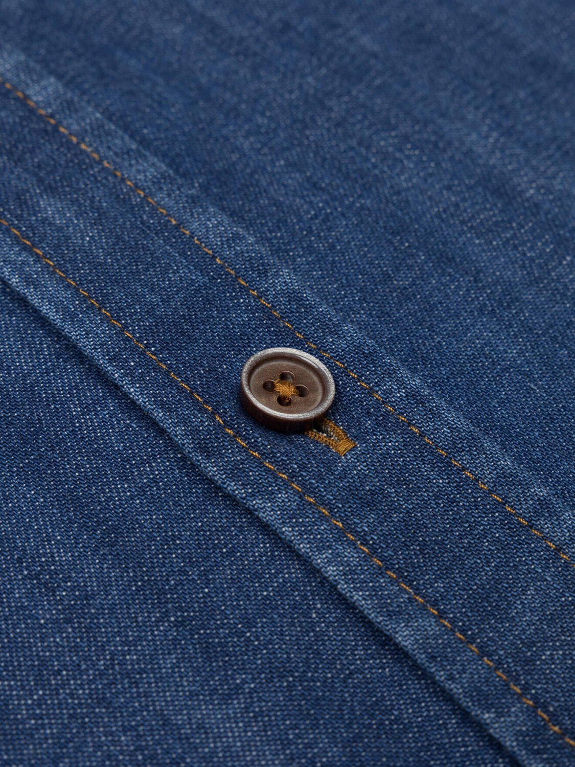 Gael Denim shirt - Buttoned down collar