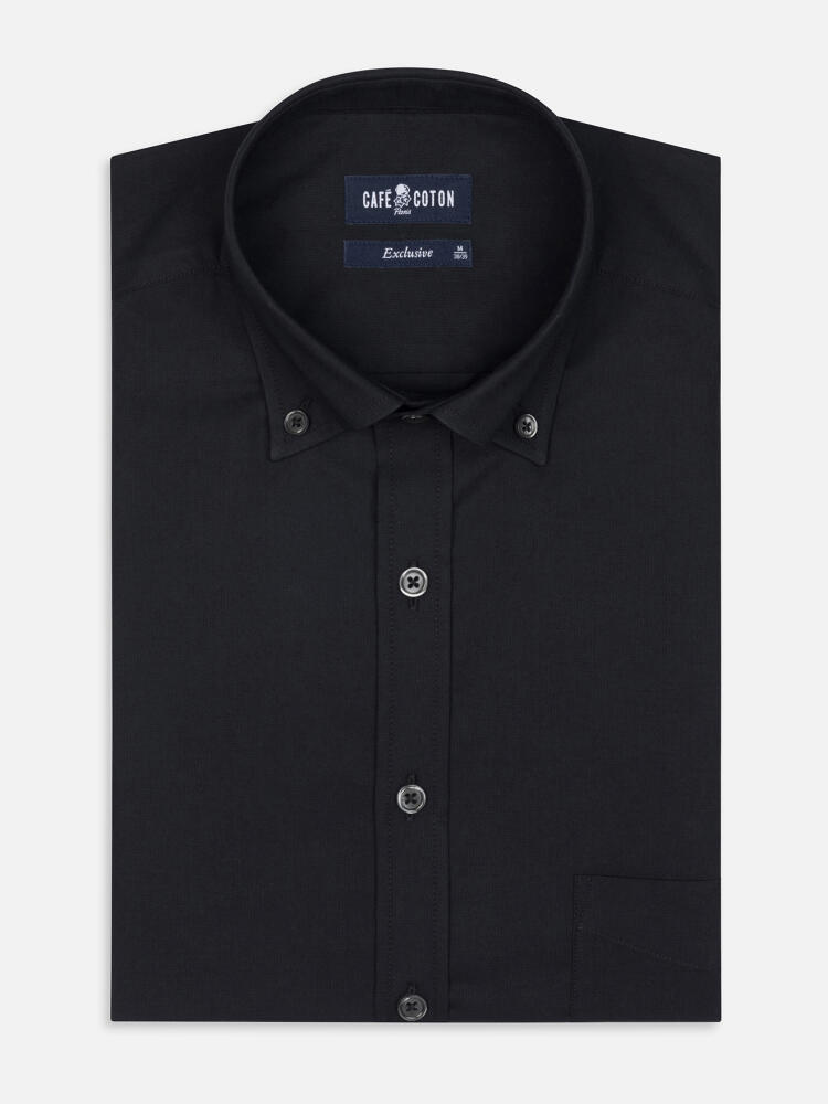 Chemise Gleeson noire - Col Boutonné
