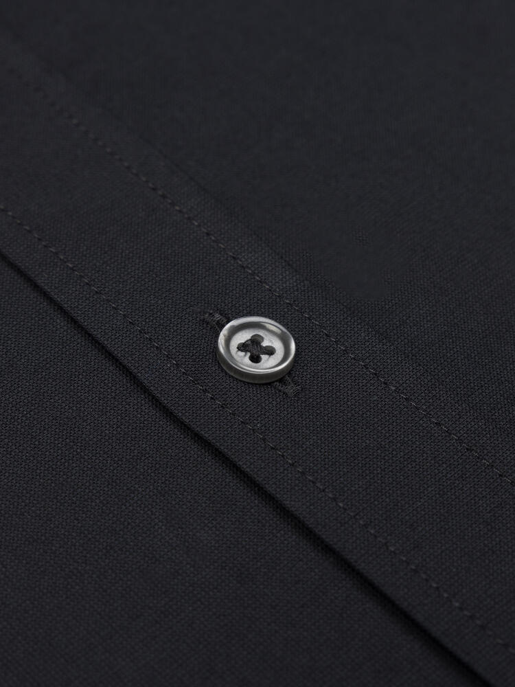 Chemise Gleeson noire - Col Boutonné