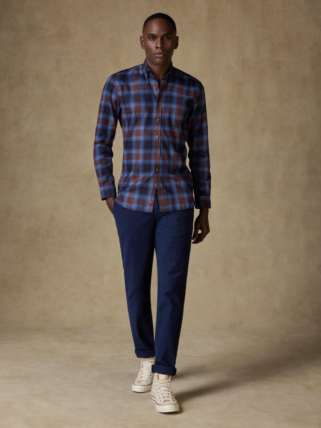 Gleen ruit overhemd - Button-down kraag