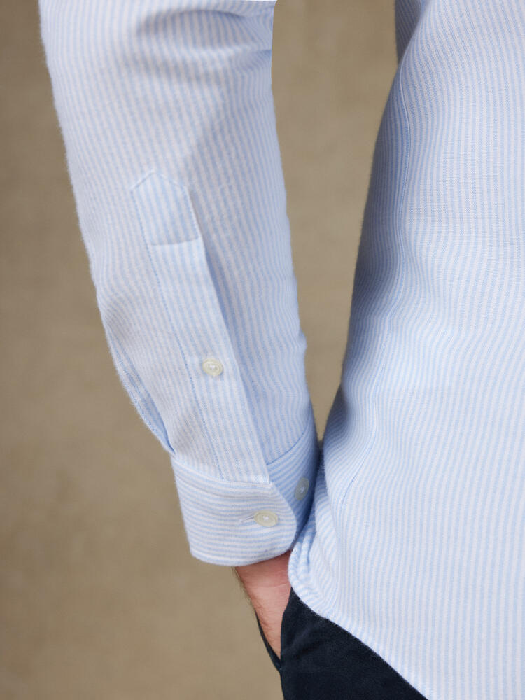 Grab Shirt in brushed oxford - Buttoned down collar