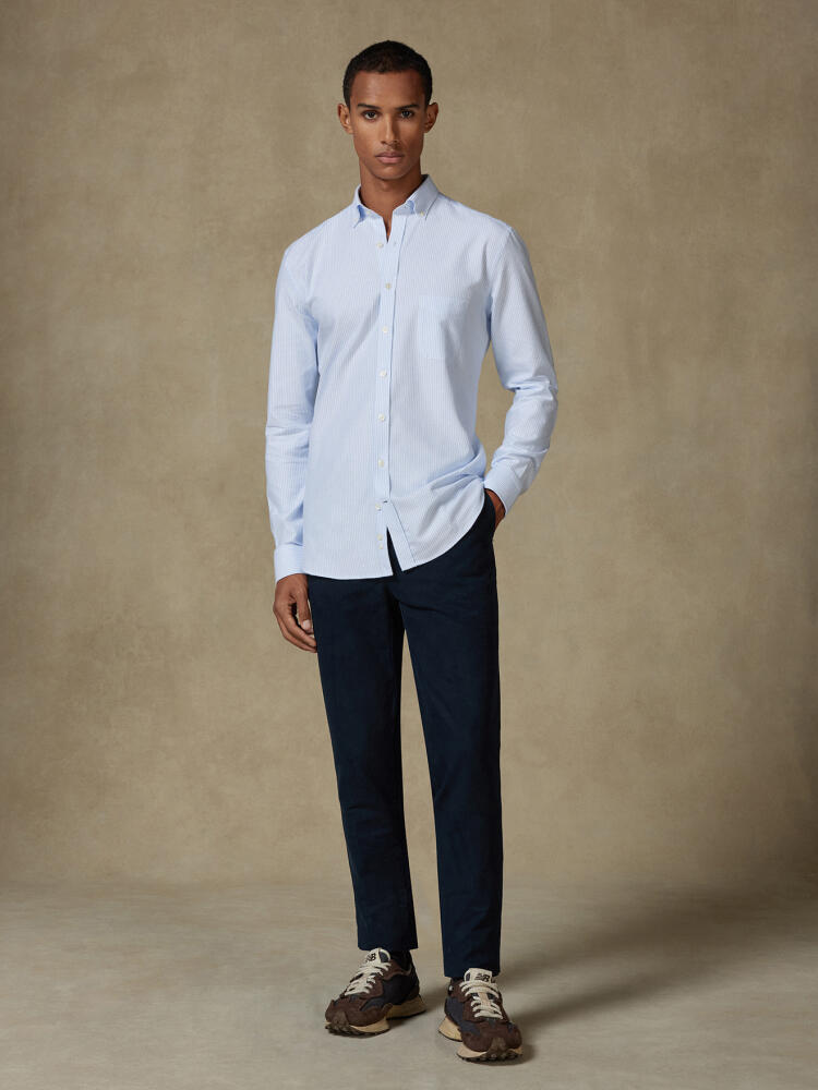 Grab sky brushed oxford shirt - Button-down collar