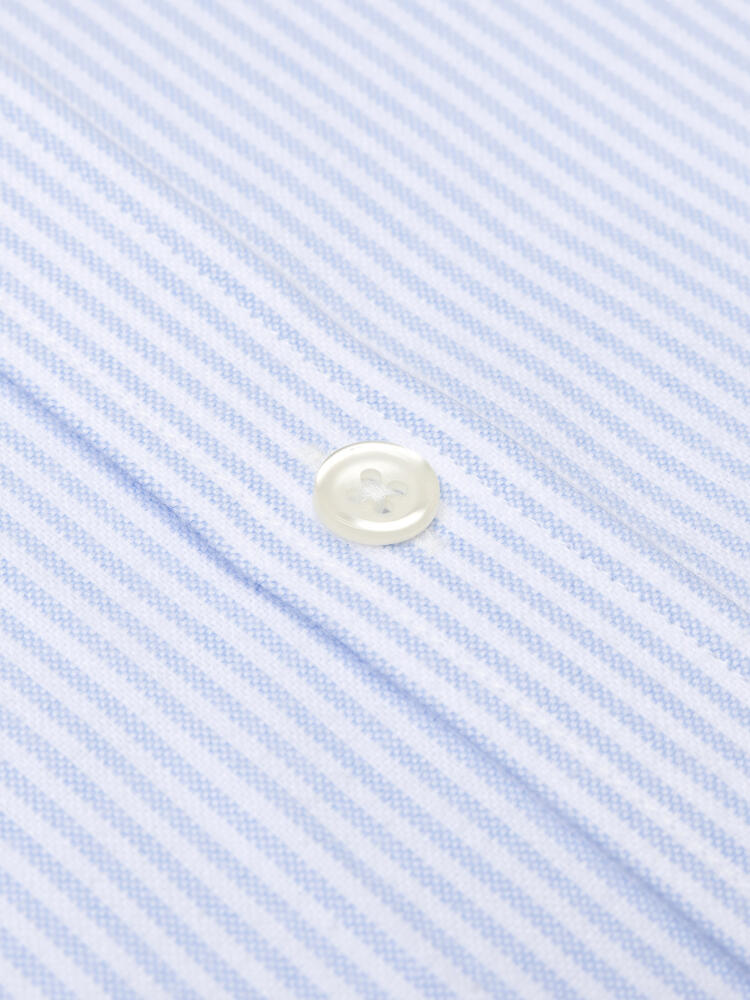 Grab sky brushed oxford shirt - Button-down collar