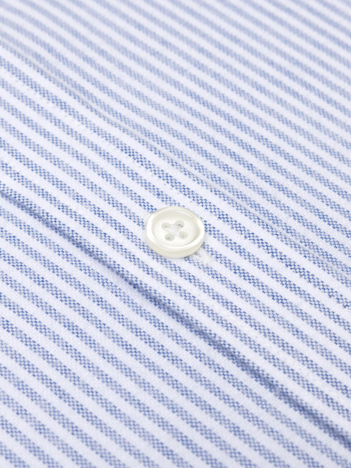 Grab blue brushed oxford shirt - Button-down collar
