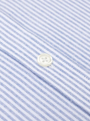 Grab blue brushed oxford shirt - Button-down collar