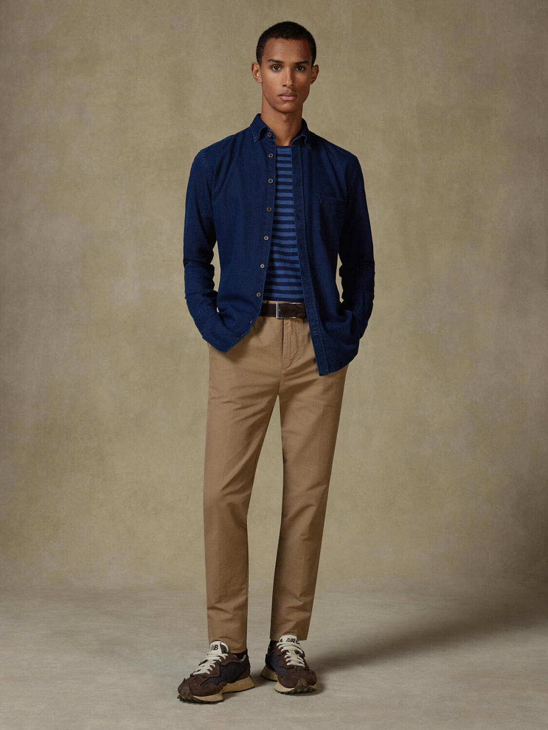 Hemd Hawke indigo - Button-Down-Kragen